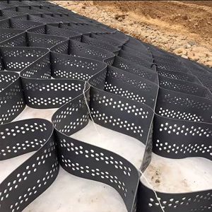 China High Quality Geocell Road Honeycomb Stabilizer HDPE Geocell 150-432mm on sale