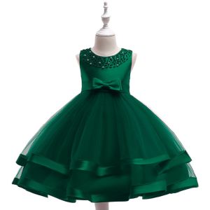 European and American new summer children's clothing mesh princess puffy dress