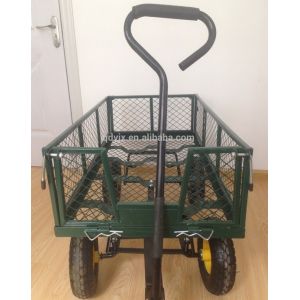 Heavy Duty 75L Garden Mesh Cart with Removable Mesh Sides to Convert into