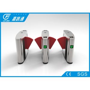Quality DC24V High Speed Flap Electronic Turnstile Gates 316 Stainless Steel Fram Structure for sale