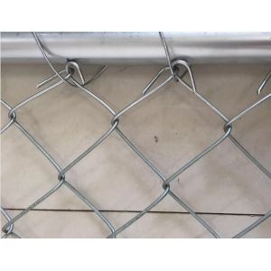 Galvanized Trellis Wire Mesh Security Fence / Chain Link Temporary Fence 2.5mm