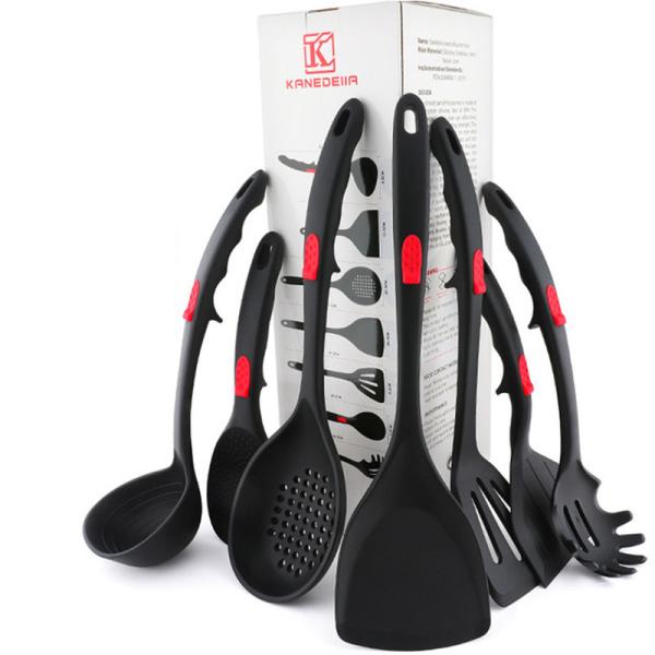 Buy Ergonomic 7pcs Multifunctional Silicone Kitchen Utensil Set at wholesale prices
