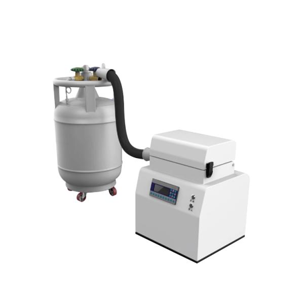 On-demand liquid nitrogen cryogenic grinding instrument with temperature