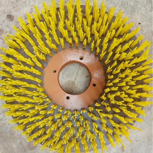 12Inch Industrial Yellow Nylon Bristle Underwater Deck Hull Cleaning Brush for