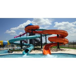 OEM Outdoor Children Play Park Amusement Pool Guangzhou Fiberglass Water Slide