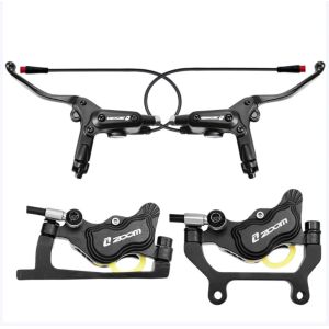 4 Pistons Power Off Bicycle Hydraulic Brake Set Aluminum Material