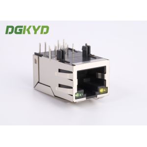 Single port tab up 8 Pin RJ45 Modular Jack Shielded with Y/G LED manufacturer