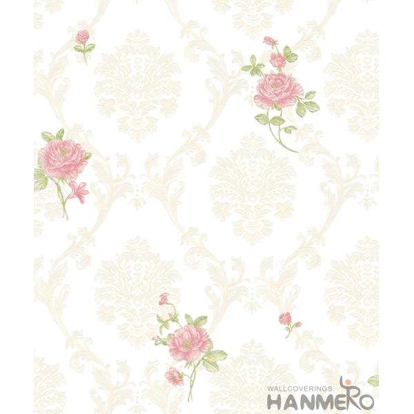Luxury Floral PVC 0.53*10M Wallpaper European Style Living Room Bedroom Decor in Stock