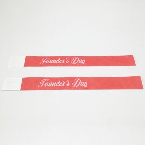 Custom Logo Sequential Numbering Tyvek Wristband Pool Waterproof Full Color