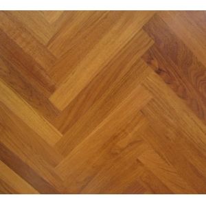 Herringbone teak parquet