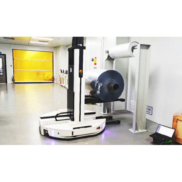 Very Narrow Aisle Fork-type Autonomous Mobile Robot