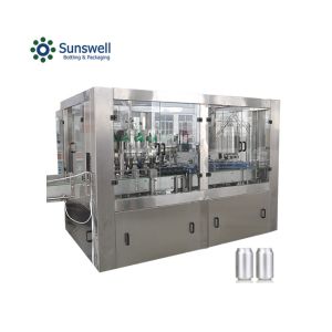 Automatic Aluminum Can Beverage Filling Machine 36000CPH SS304 Easy Operation
