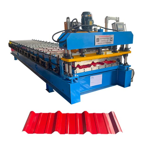 Steel R Panel Roofing Sheet Roll Forming Machine with 380V/50HZ/3PHASE Voltage 2