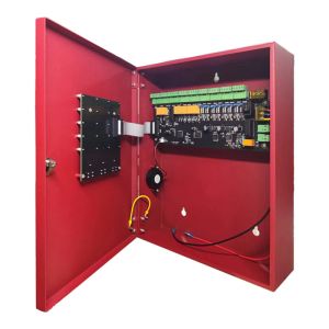 High-Capacity 8-Zone Conventional Fire Alarm Controller in Red for Reliable Fire