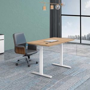 Automatic Lifting Office Height Adjustable Desk Wooden Electric Standing Lift