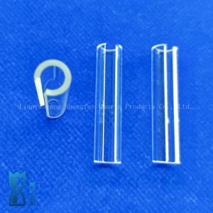 High Transparencye Fused Silica Custom Semicircular Quartz Tubes Glass Pipe