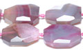 Quality Fuchsia Striped Agate Faceted Slabs for sale