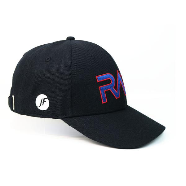 Flat Youth Baseball Caps Embroidered , Cotton Promotional Baseball Hats