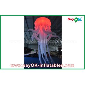 Colorful Nylon Inflatable Lighting Decoration in Octopus Shape With Led Light
