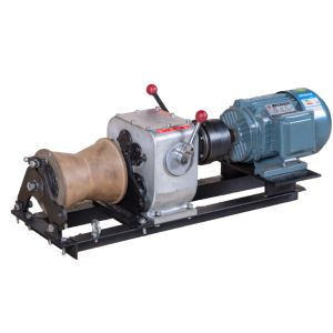 China Portable Mini 1 Ton Capacity Cable Winch Puller With Electric Engine For Pulling Hoisting on sale