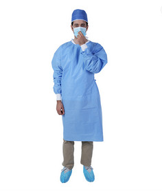 Buy Soft Disposable Isolation Gown Disposable Protective Suit Sms Material at wholesale prices