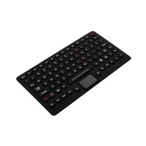 IP65 Silicone Industrial backlit Keyboard With Sealed Touchpad For Computer
