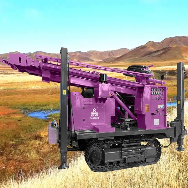 Crawler Water Well Drilling Rig Diesel Power 176KW Water Well Drilling Equipment