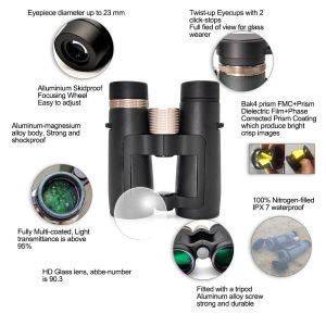 High End ED Glass 10X42 Binoculars Telescope For Professional Optics Lover