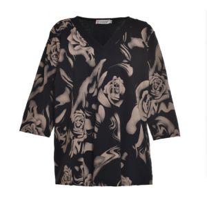China 2020 New Print  Women Fashion Blouses;Oversize 3/4 Sleeve Women Tops on sale