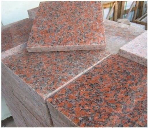 Buy Maple Leaf Red Granite Stone Slab / G562 Granite Tile CE Approved at wholesale prices