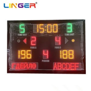 Quality 8'' 200mm LED Basketball Scoreboard With Mongolian Language for sale