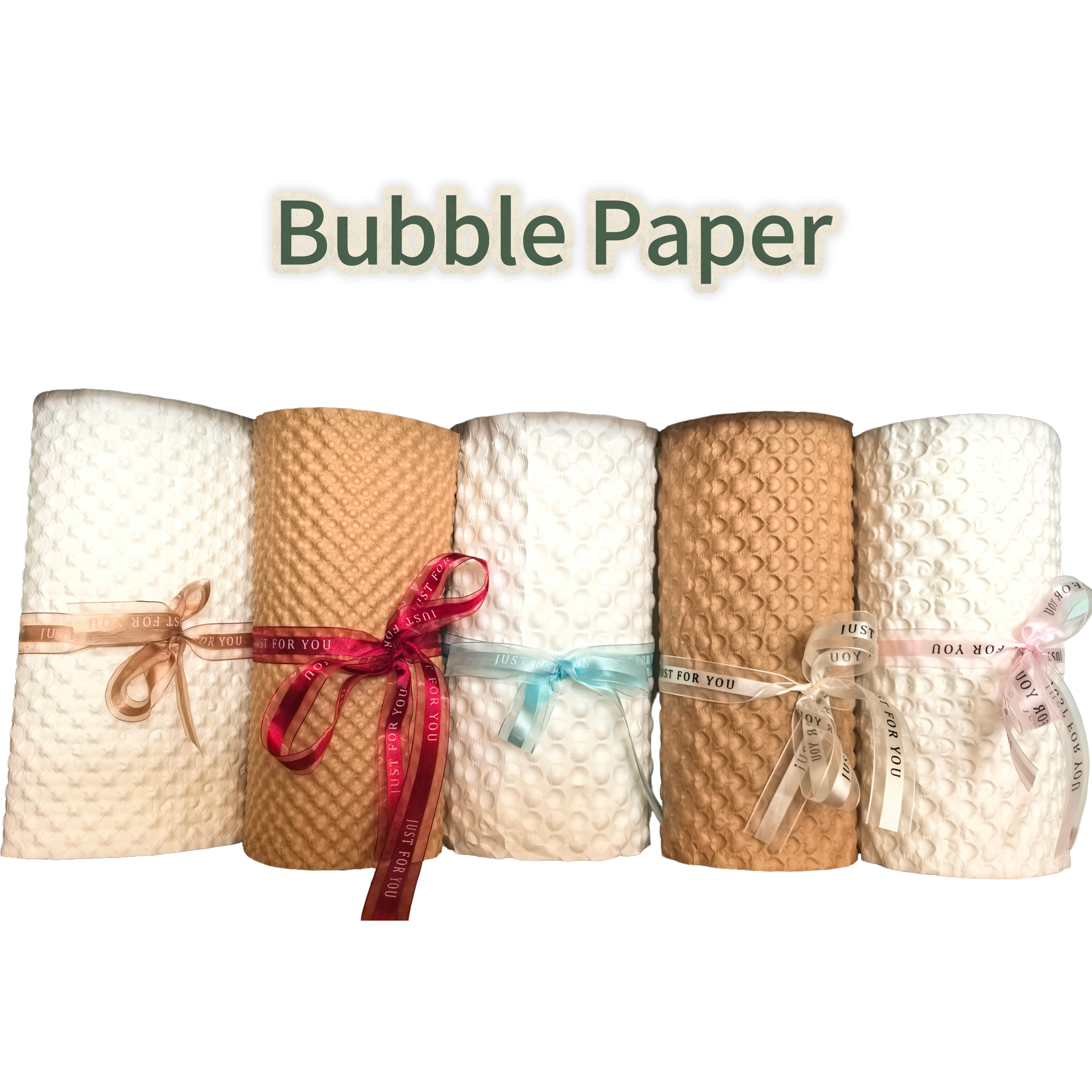 Embossed Kraft Paper Roll showing detailed bubble pattern texture