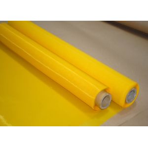 Monofilament Plain Weave Polyester Silk Screen Printing Mesh White Durable