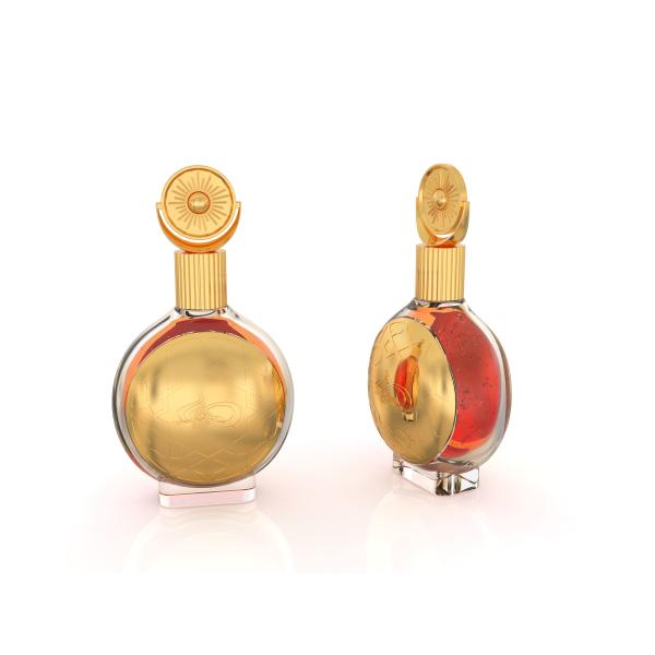 Exquisite Gold Zinc Alloy Zamak Perfume Cap Set For Your Own Perfume Brand