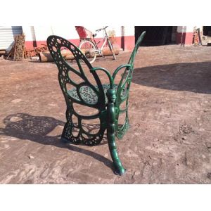 Outside Wrought Iron Table And Chairs Antique Green Butterfly Style