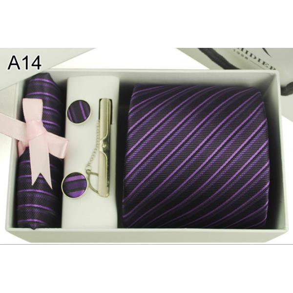 Buy cufflink hanky set woven silk necktie set at wholesale prices