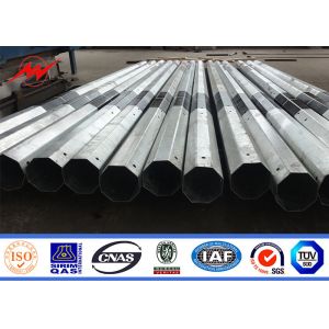110kv Galvanization ASTM A123 Steel Electrical Poles