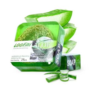 Loofah Aloe Handmade Soap Essential Oil Soap Customizable Volume