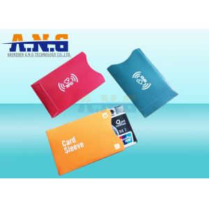 Quality RFID blocking Aluminium sleeve / RFID sleeves prevent electronic pick-pocketing for sale