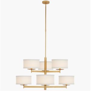 KS 5070 Walker Medium Two Tier Chandelier Gild / Burnished Silver Leaf With 10"X