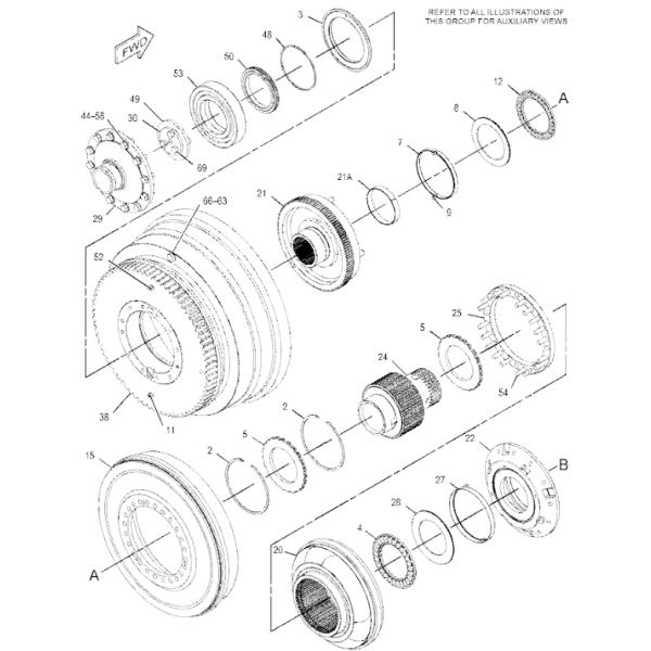 3L-1824 3L1824 Ball Bearing Wheel Loader Engine Parts Fitting For 992K 993K C32