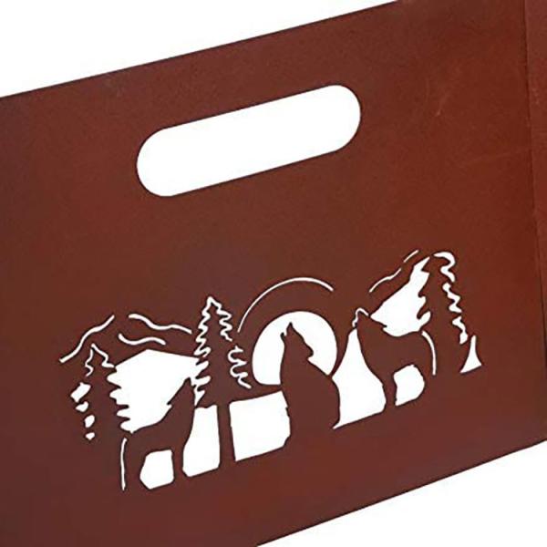 Steel Fire Pit Wood Burning Corten Steel Outdoor Rustic Finish Fire Pit