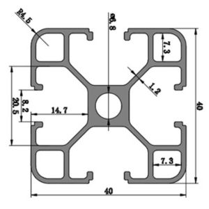 Anti Scratch Industrial Aluminium Profile Mill Finished Anodized Electrophoretic