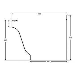 K Style 304 26 Gauge Stainless Steel Gutter