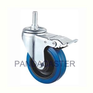 265LBS 120KG Medium Duty Casters Stem Swivel Caster With Brake
