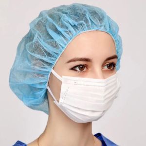 China Working Nurse Ponytail Mob Cap For Disposable Medical Scrubs And Surgical Procedures on sale