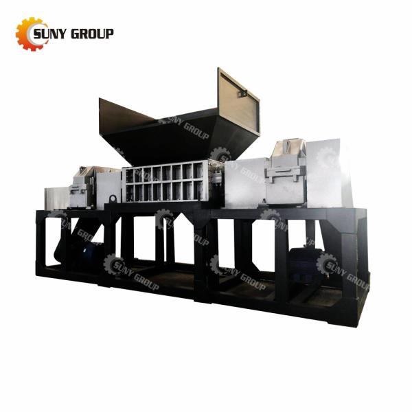 2300KG Capacity Glass Bottle Double Shaft Shredder Machine with Customizable