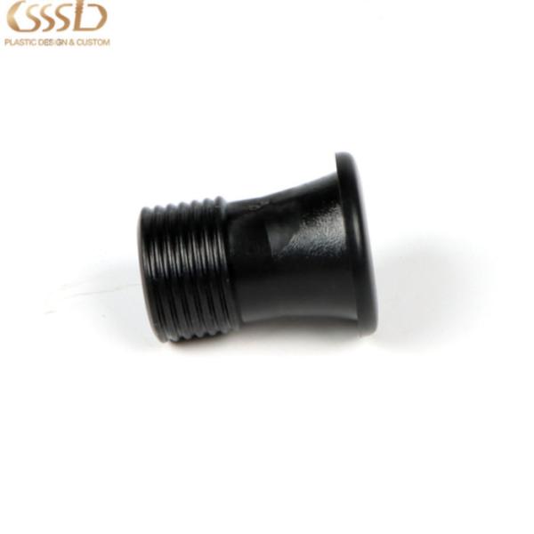 Buy Custom black ABS Rod Pipe Plastic thread injection parts at wholesale prices