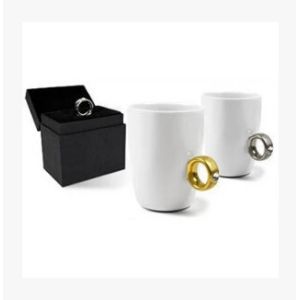 Quality New diamond crystal ring ceramic coffee mugs for sale