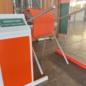 PE PP Spiral Pipe Extrusion Line Fully Automatic Grade 100m/roll Winding Machine